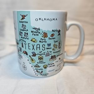 222 Fifth My Place Texas Map Oversize Mug 24 oz Lonestar